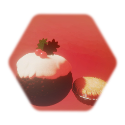 Christmas pud + mince pie