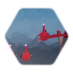 Angry imps slingshot with red but more like to Angry birds