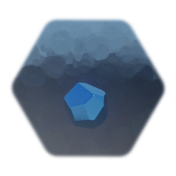 Blue metal chunk