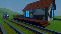 thomas stops at a station