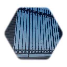 Gothic graveyard fence