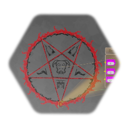 Demonic magic circle with premade effects