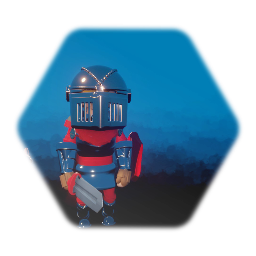 Knight with animal friend