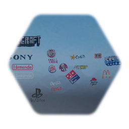Corporate logo stickers