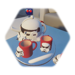 STAR WARS STORM trooper  Tea pot and mugs