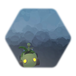 Green in a go kart