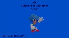 Sonic Dreams - Character Selection