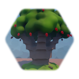 Cartoony fruit tree