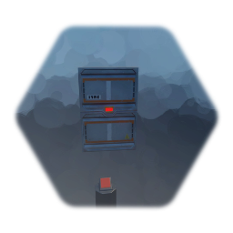 Door and button futuristic