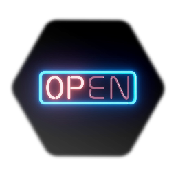 Neon Open Sign (Animated)