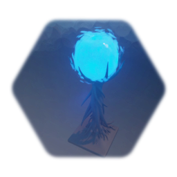 Magic crystal ball in holder