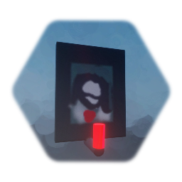 Sacred Heart Picture w/ red bulb