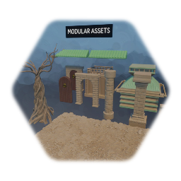 Modular Temple Assets