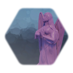 Remix of angel statue