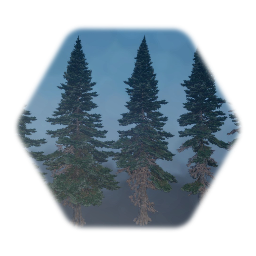 Realistic Blue Spruce Tree