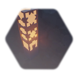 Sci-Fi Skyscraper with lighted windows 5