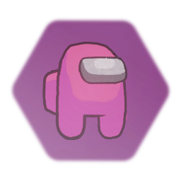 Pink Among Us Crewmate