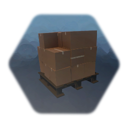 Pallet with boxes