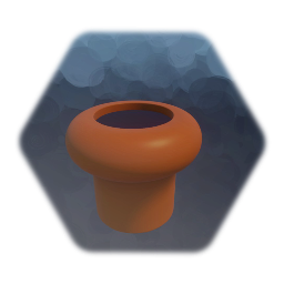 Orange Flower Pot