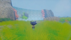 Island waterfall