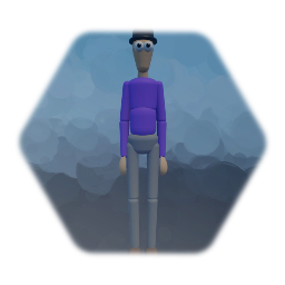Purple Man with a Hat
