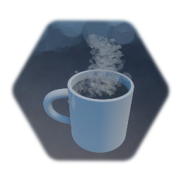 Cup of hot coffee