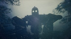 Snowy iron giant