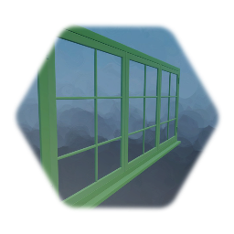 Window, windowframe, small panes