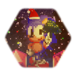 Sonic/Santa the hedgehog