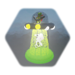 UFO Lamp / Lámpara  OVNI (Game ready)