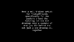 Need a well trained artist for Freddy&Friends