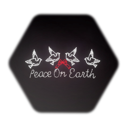 Peace On Earth Christmas Light Sign