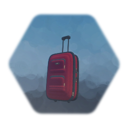 Red Rolling Suitcase