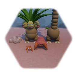 Pokemon - Exeggcute / Exeggutor / Paras / Parasect