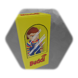 Buddi doll in box