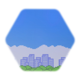 City 2D pixel art background