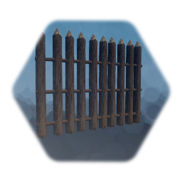 Spiked Log Perimeter Wall