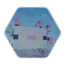 Cyan Minecraft Axolotl