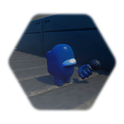 Blue crewmate vs impostor alternated