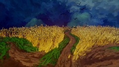 Wheatfield with Crows