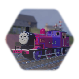 Olio the Pink and Purple Tank Engine