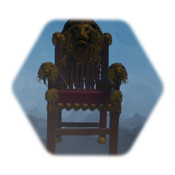 Lion Head Throne (Painted)