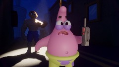 He's just standing there...MENACINGLY