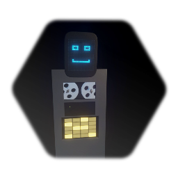 Bess-Bot9000 A.I. Led Face. Tape machine body.