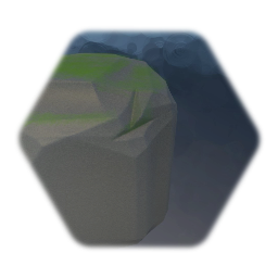 Mossy boulder