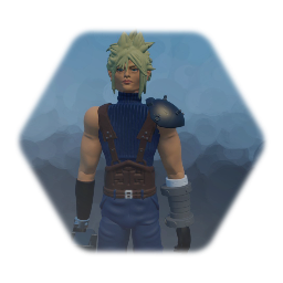 Cloud final fantasy 7 realistic realiste
