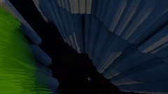 Evil falls off a cliff but with oof sound