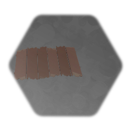 Broken planks platform