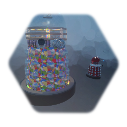 Doctor who  Darlek mk6 and  a red one