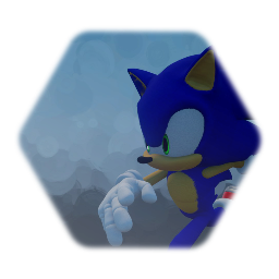 Sonic without HUD(new pose for photo!)